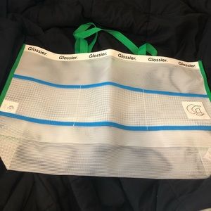 glossier miami exclusive beach bag never used brand new